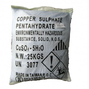 Copper sulfate 99% CuSO4.5H2O, Đài Loan, 25kg/bao
